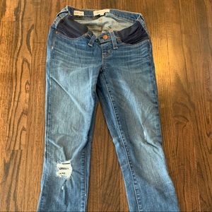 Madewell Stretchy Band Maternity Jeans.